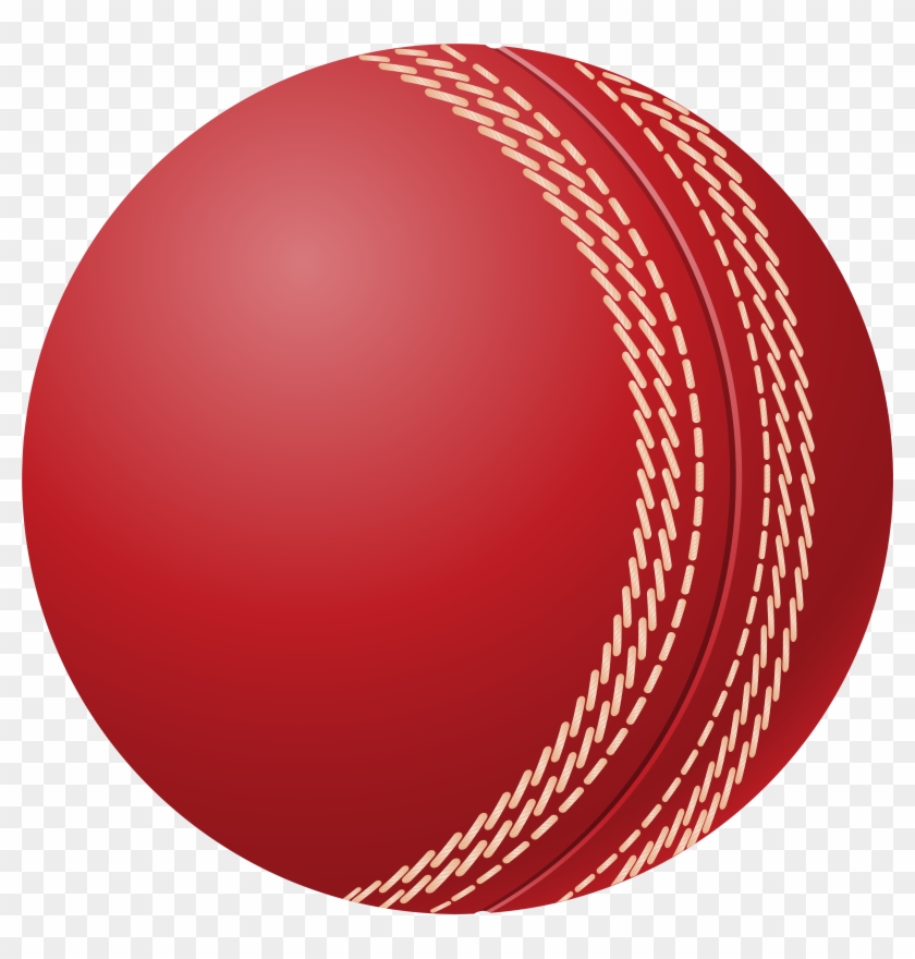 Cricket Ball Png Clip Art - Cricket Ball Vector #3577