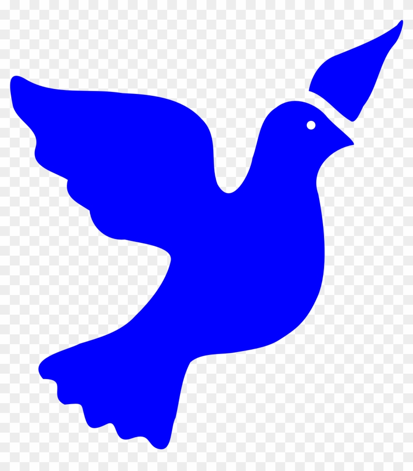 Clipart Info - Blue Dove Of Peace #3643