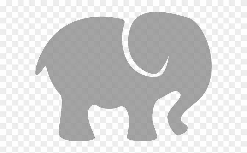 Elephant Silhouette Clip Art Gray Elephant Clip Art - Baby Elephant Silhouette Clip Art #3747