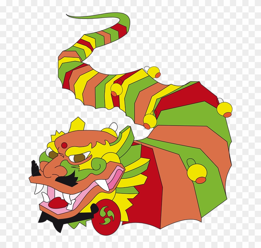 Creature Dragon, Chinese, Animal, Creature - Chinese New Year Dragon Clipart #3762