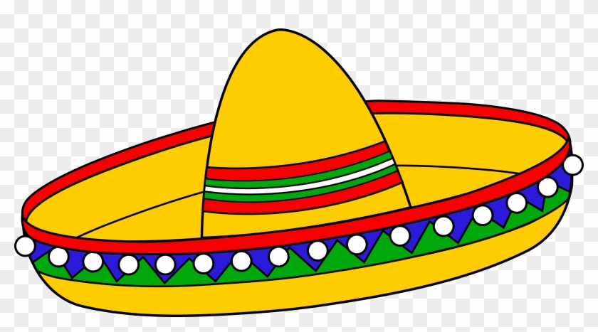 Colorful Mexican Sombrero Hat - Cinco De Mayo Clip Art #3784