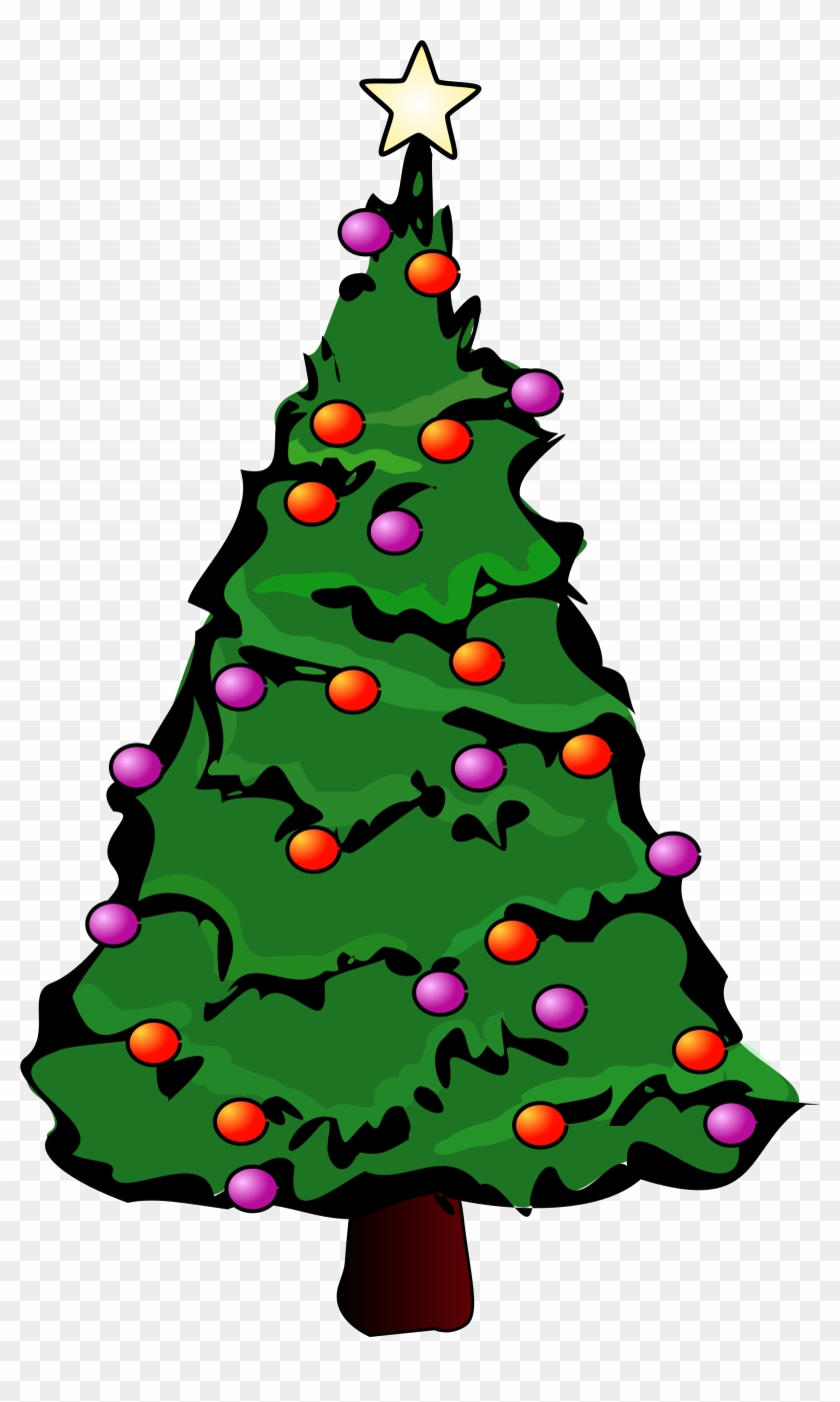 Christmas Tree Clip Art Free - Christmas Tree Greeting Cards #3818