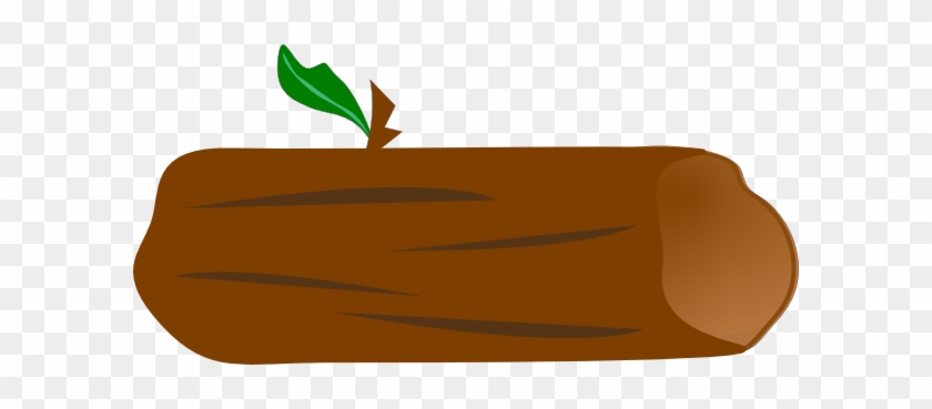 Brown Log With Green Leaf Clip Art At Vector Clip Art - Object Survival Island Bodies #3833