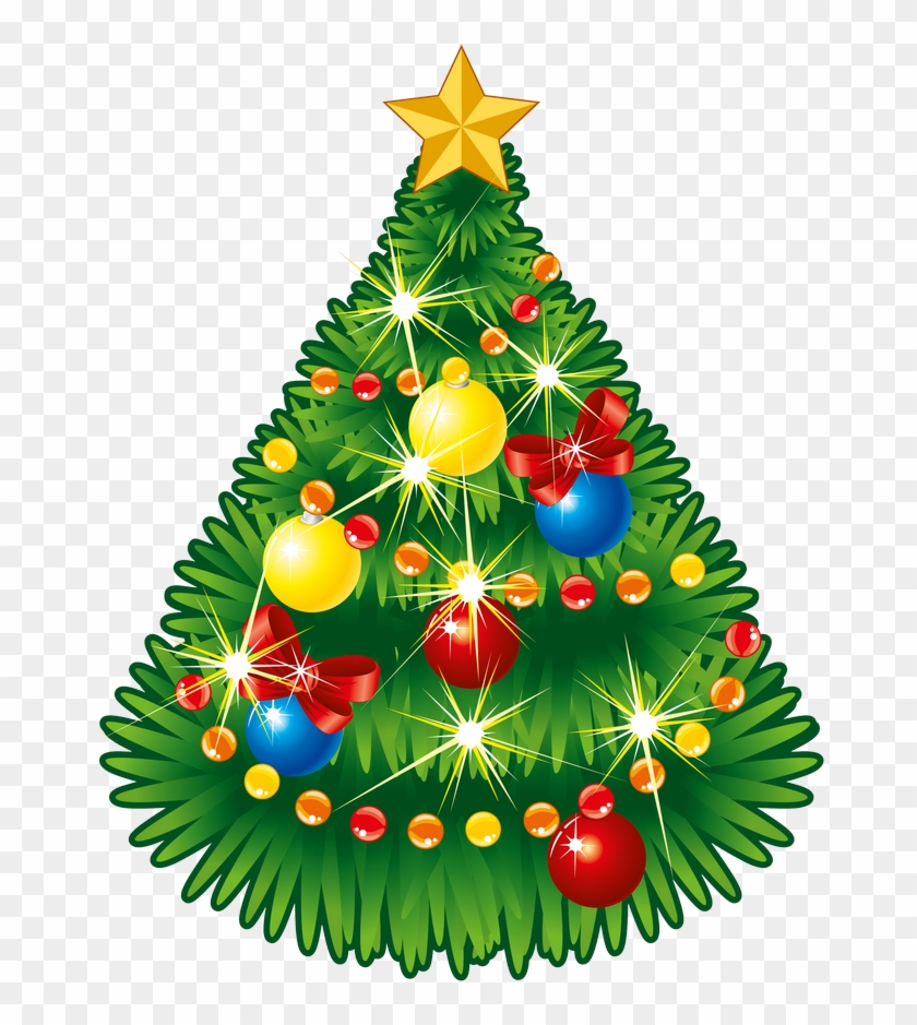 Image - Christmas Tree With Star Clip Art #3882