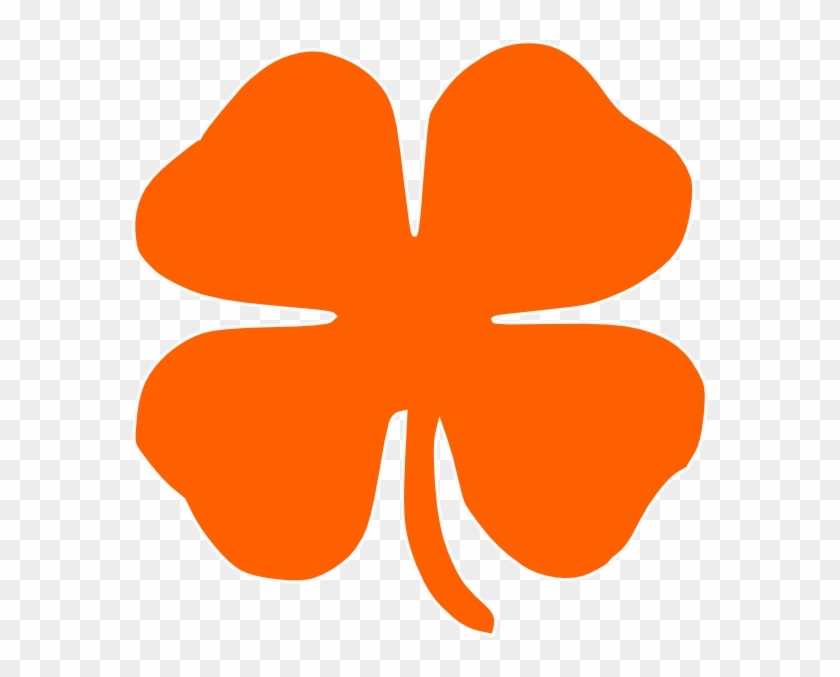 Orange Clover Clip Art #3911