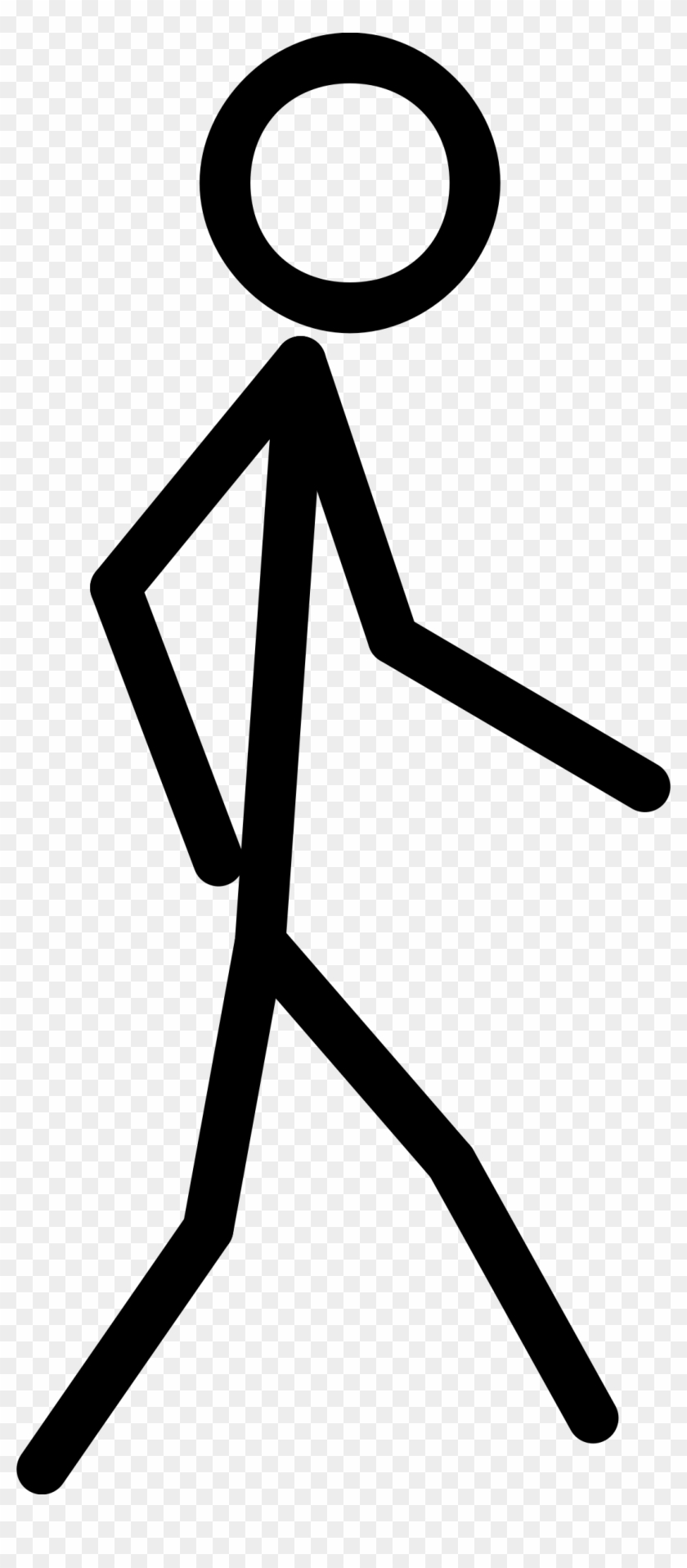 Download - Stick Figure Walking Clip Art #3847