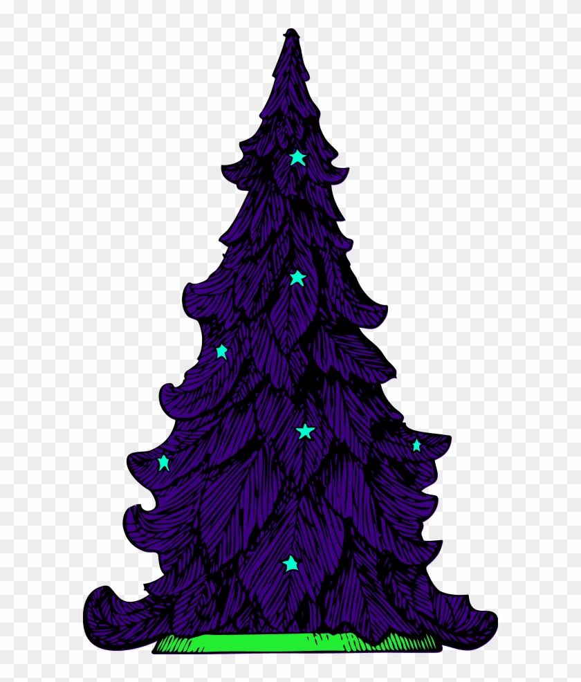 Pine Tree Silhouette Clip Art - Christmas Tree Clip Art #3891