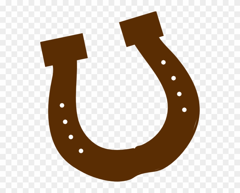 Horseshoe Horse Shoe Clip Art Vector Free Clipart - Brown Horseshoe Clipart #3944