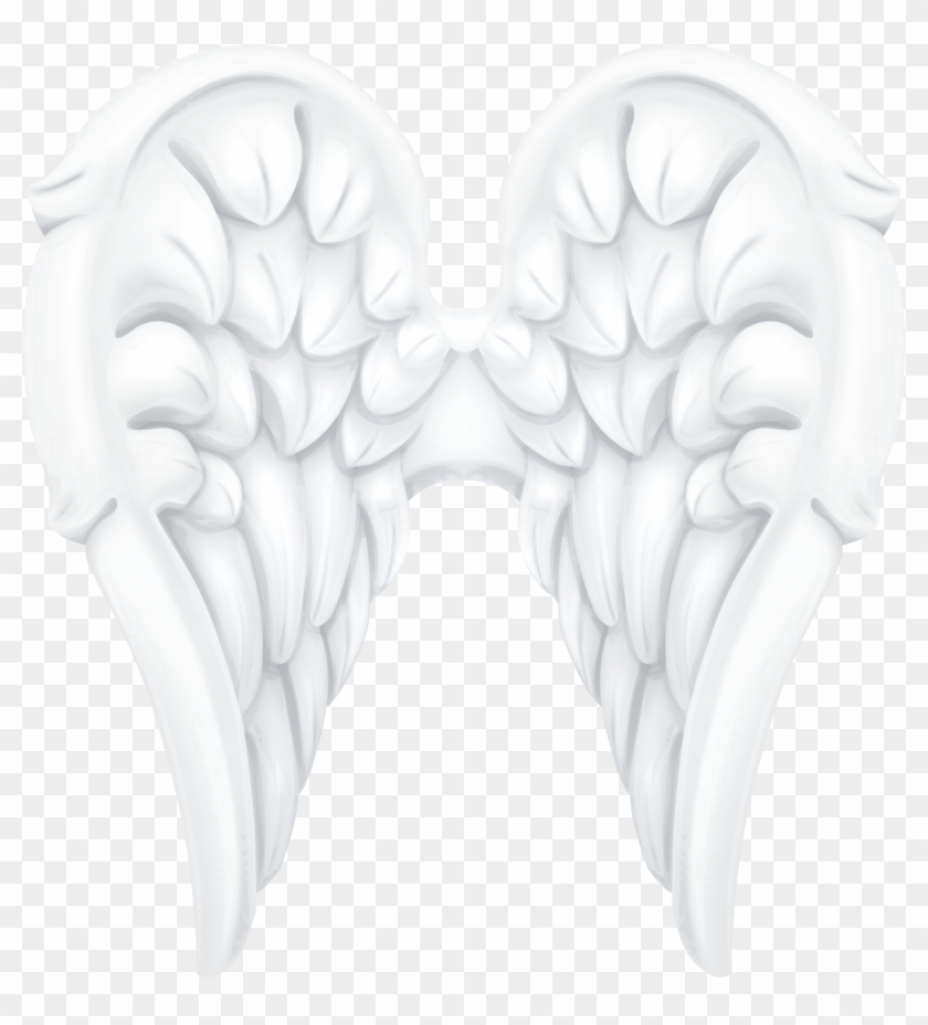 White Angel Wings Clip Art Image - White Angel Wings Png #3958