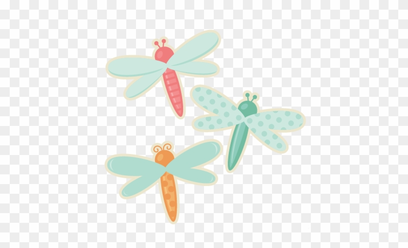 Dragonfly Set Svg Cutting File Cute Dragonfly Clipart - Dragonfly #3943