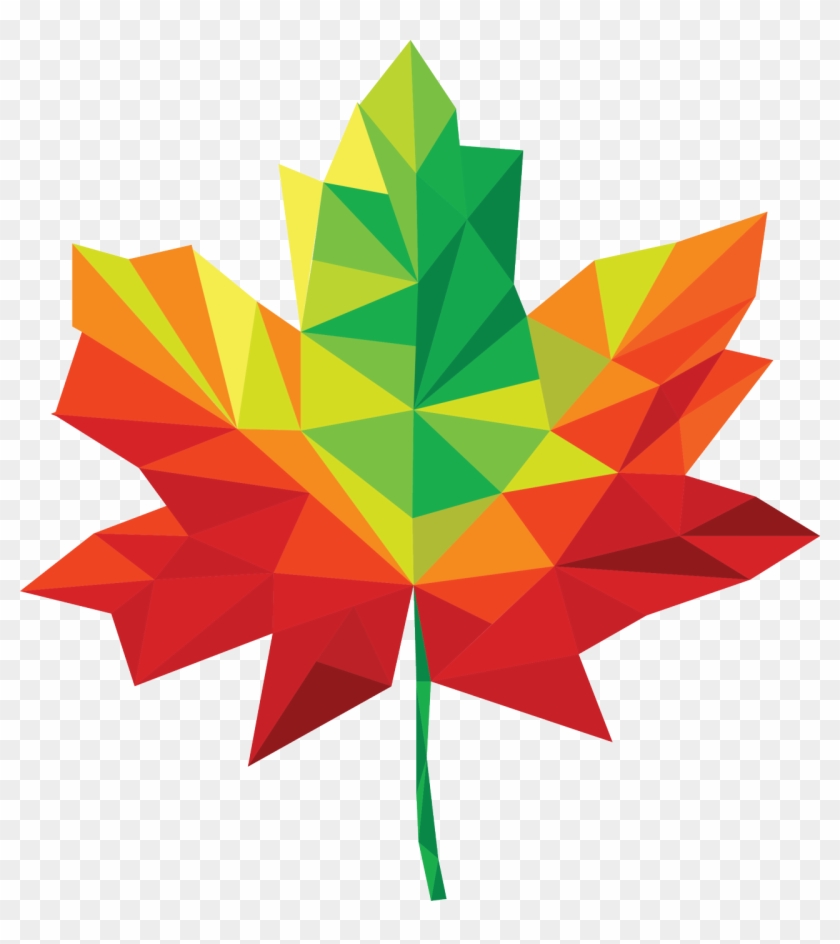 Maple Leaf Clip Art Free - Maple Leaf Geometric Png #3978