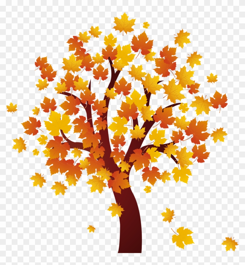 Autumn Clipart Autumn Maple Tree - Fall Tree Clip Art #3976