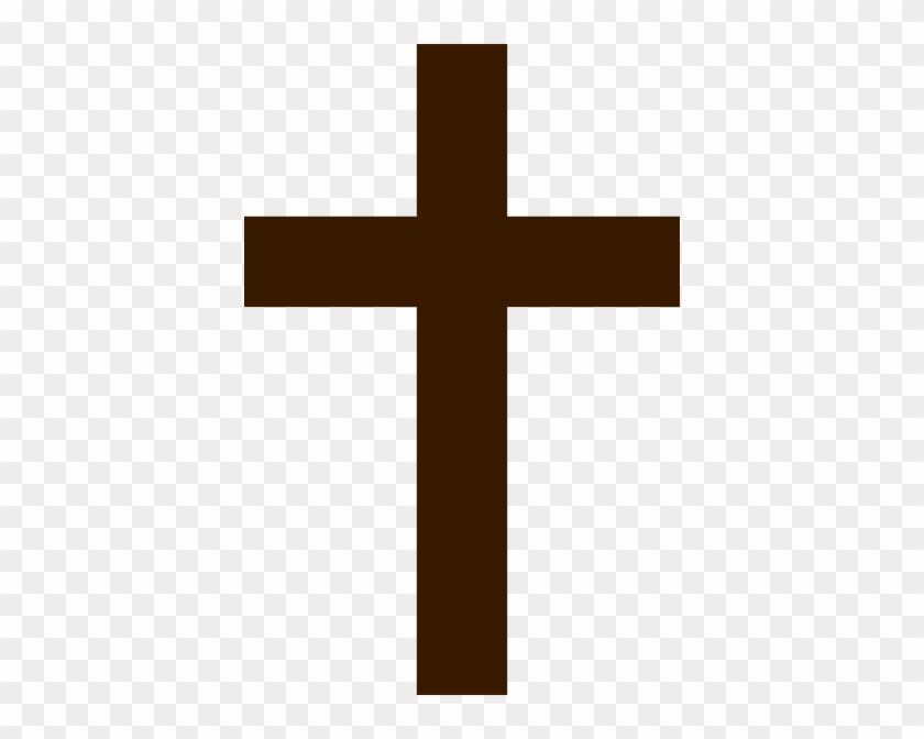 Cross - Clipart - Brown Cross #3962
