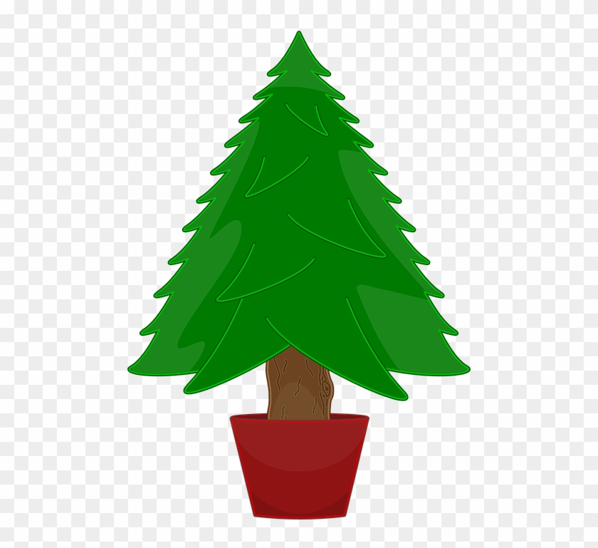 Bare Christmas Tree Clip Art #4016