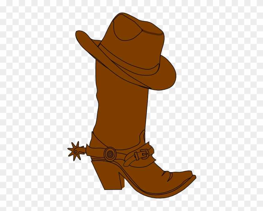 Cowboy Hat And Boot Clip Art At Clker - Cowboy Hat N Boots #4044