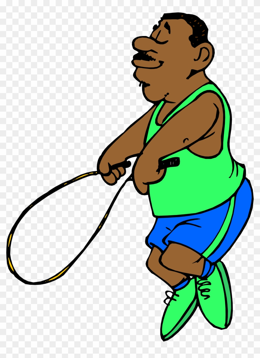 All Star Sports Clip Art - Ropeskipping Cartoon #4077