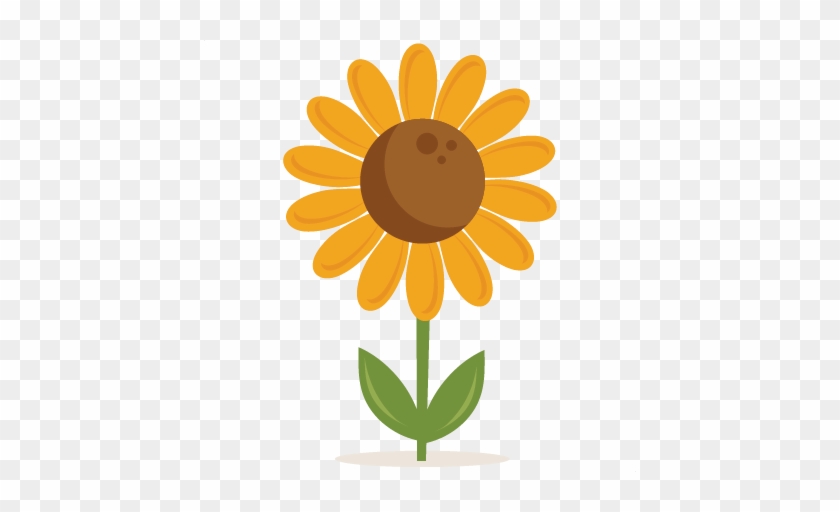 Sunflower Svg Scrapbook Cut File Cute Clipart Files - Sunflower Miss Kate Cuttables #4120