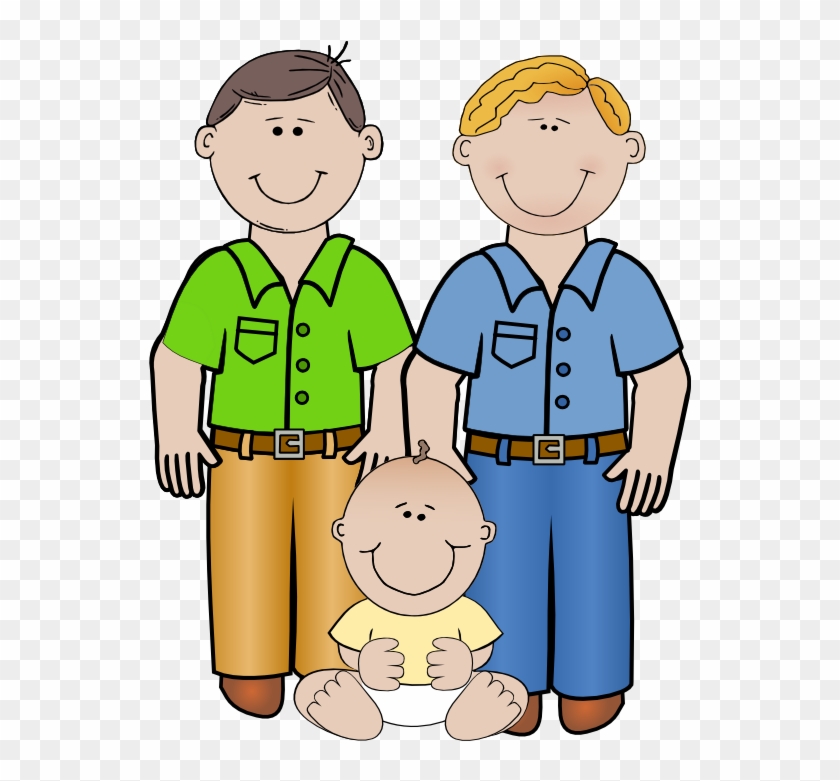 Family Clipart Hd 2018 - Same Sex Family Cartoon #4170