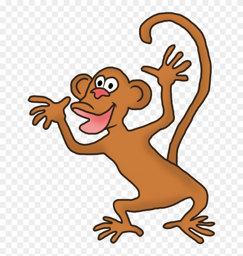 Huge Monkey Clipart, Funny Monkey Clipart - Monkey Gif Cartoon Transparent Back #4191