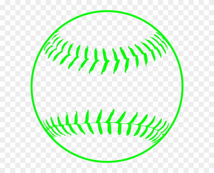 Green Softball Clip Art - Baseball Clipart #4161