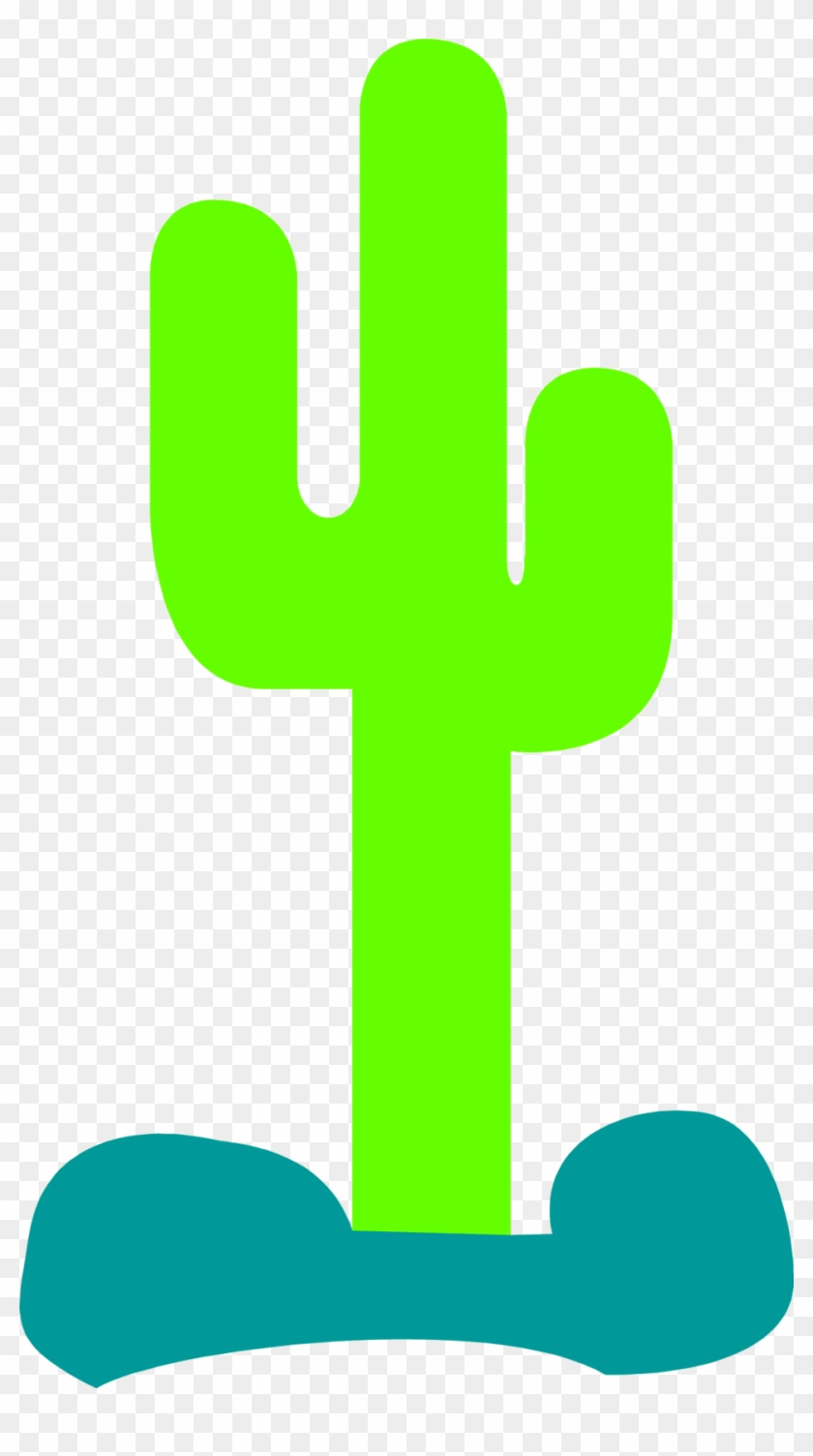 Cactus Silhouette Clip Art - Cactus Clip Art Outline #4225