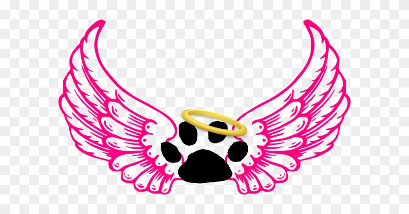 Animal Angel Clip Art - Angel Wings With Halo #4344