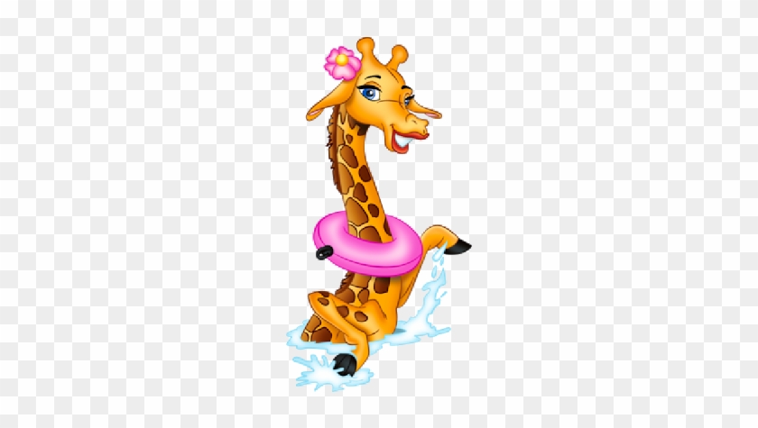 Giraffe Clipart Silly - Funny Giraffe Clip Art #4366