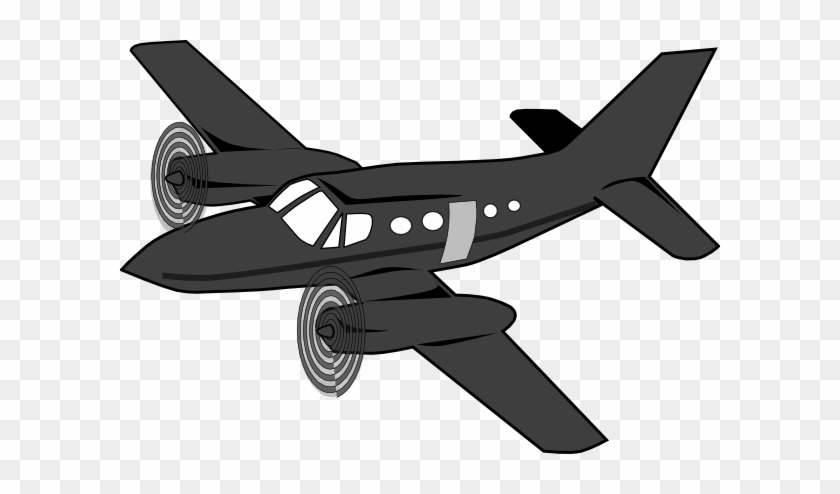 Dark Plane Clip Art At Clker - U2 Plane Clipart #4492
