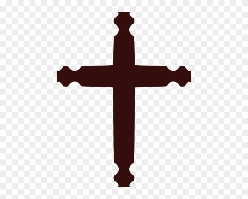 Brown Cross Clip Art - Brown Cross Png #4475