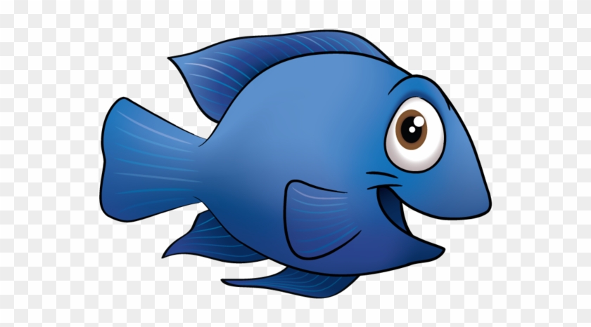 Blue Fish Clip Art - Blue Fish Clipart #4554