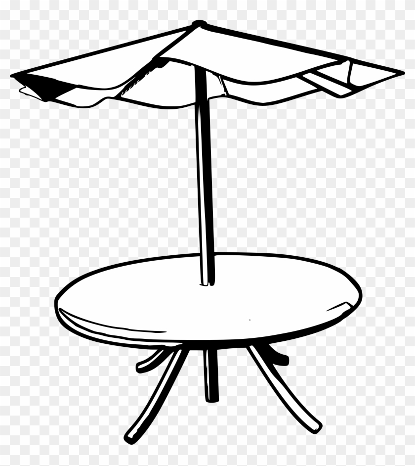 Beach - Table Umbrella Clipart #4513