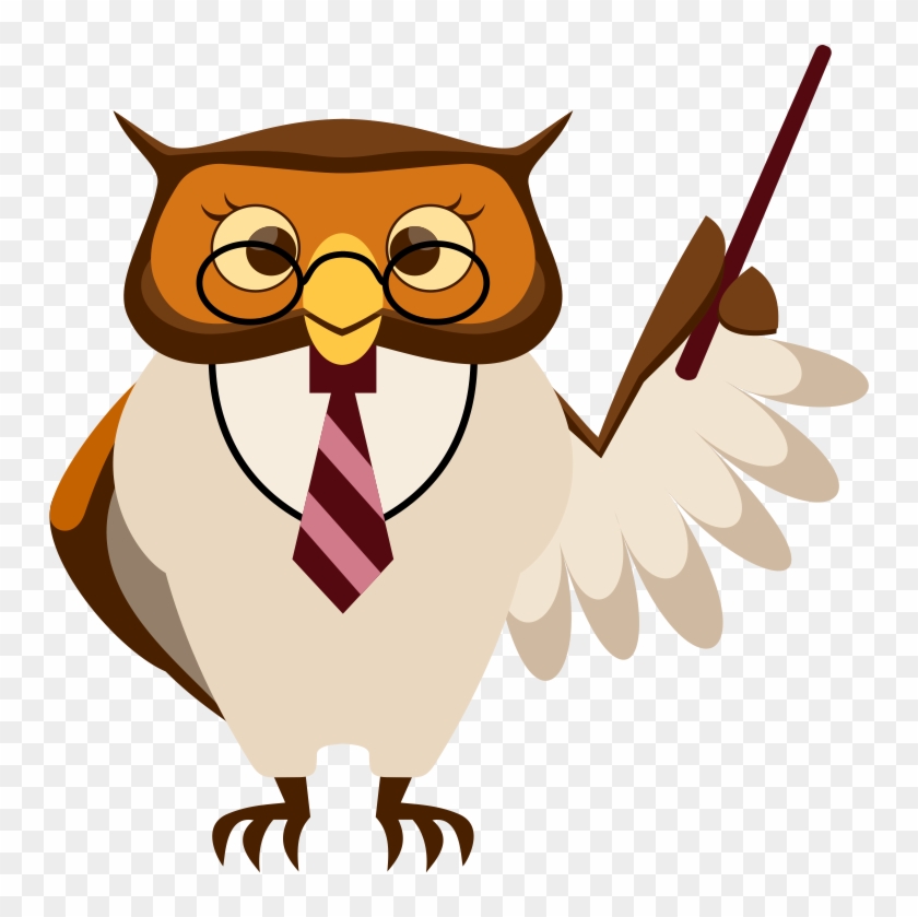 School Owl Clipart - Teacher Owl Clipart #4610