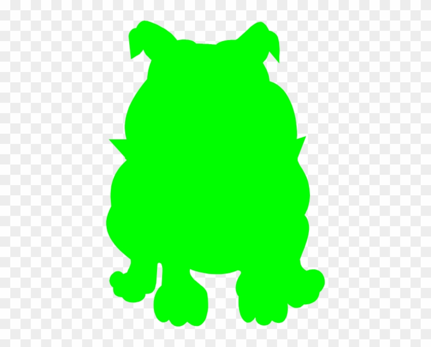 Green Bulldog Clip Art - Bulldog #4542