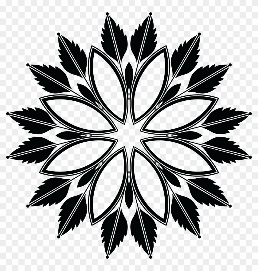 Free Clipart Of A Floral Design Element - Scalable Vector Graphics #4616