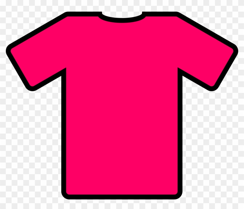 T-shirt Sports Clipart - Pink T Shirt Clip Art #4645