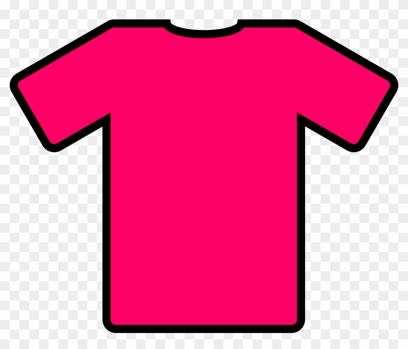 T-shirt Sports Clipart - Pink T Shirt Clip Art #4645