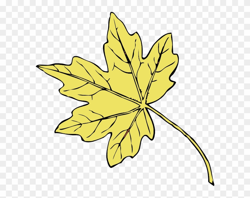 Gold Maple Leaf Clip Art - Golden Maple Tree Leaf #4663