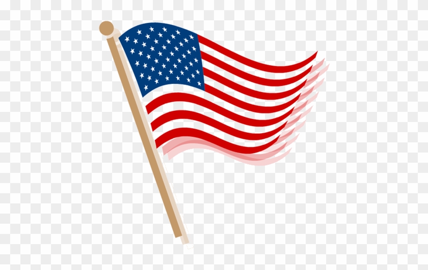 American Flag Clip Art Waving - American Flag Clip Art #4726