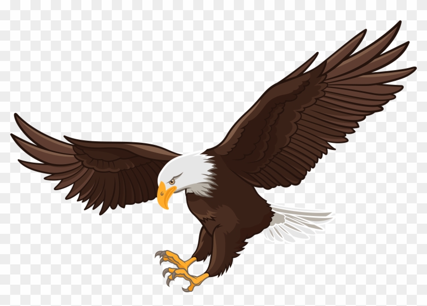 Eagle Png Clip Art - Crow And The Eagle #4771