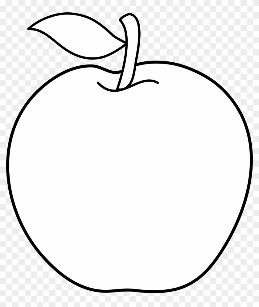 Black And White Apple Tree Clipart Free Clipart - Black And White Apple #4707