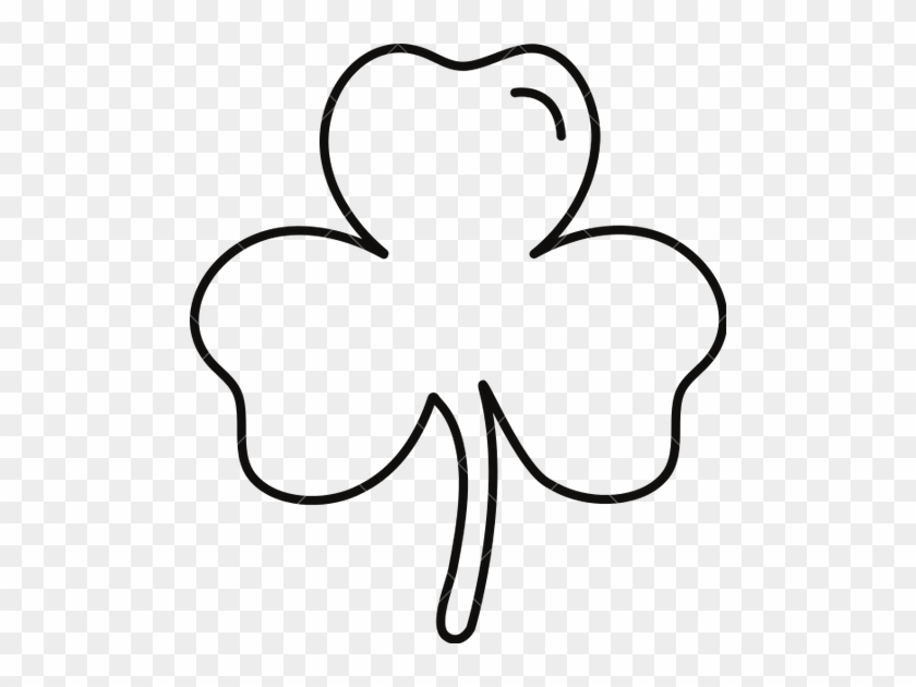 Shamrock Leaf Outline Icons By Canva Clipart - Shamrock Outline Png #4739