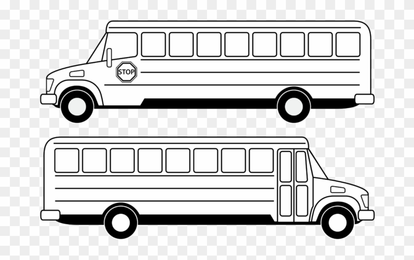 School Bus Clip Art Download Free - School Bus Clipart Black And White #4838