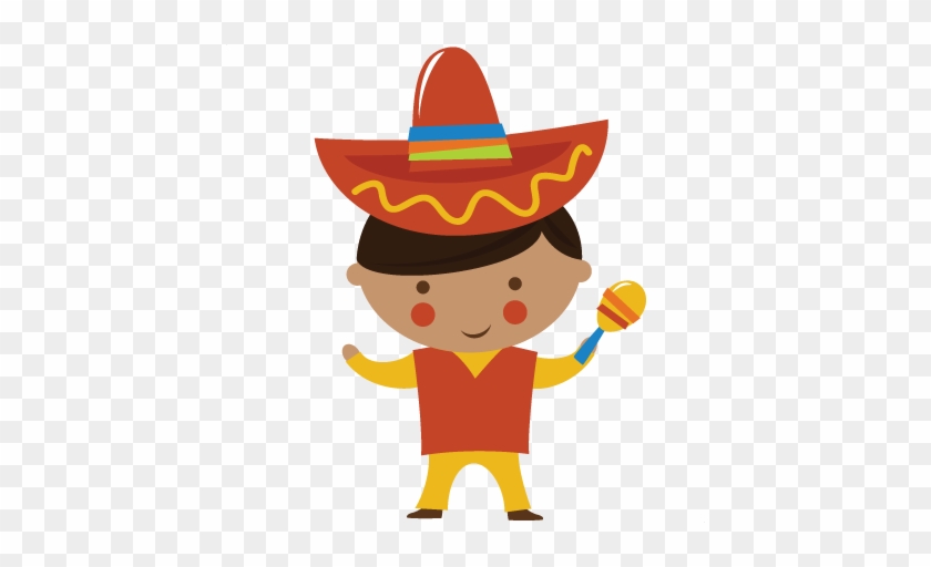 Small World Boy-mexico Svg Cut Files For Scrapbooking - Mexican Boy Clipart #4896