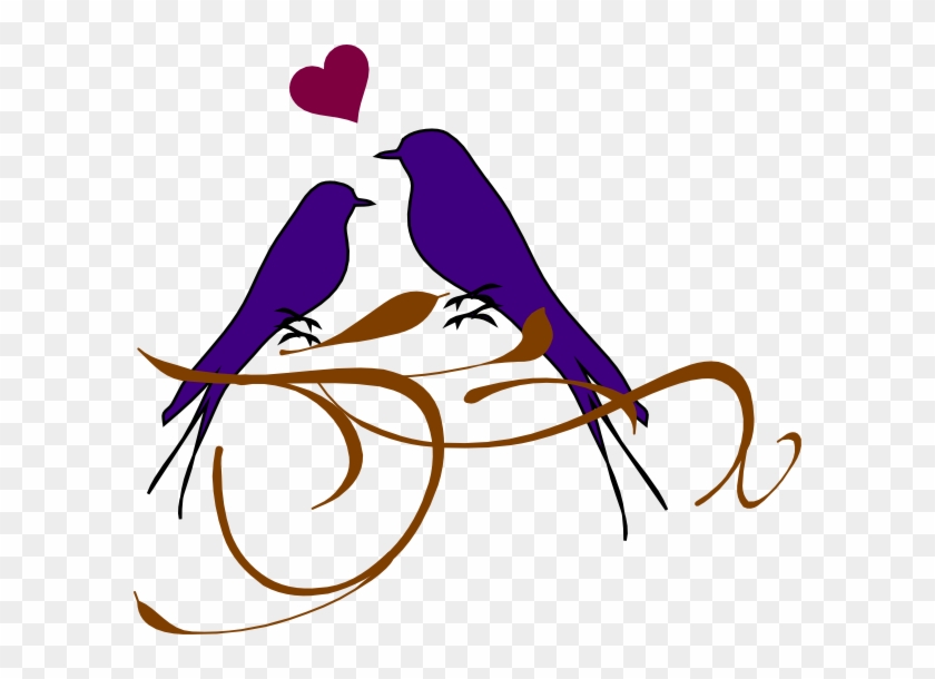 Dove Clipart Wedding Bell - Clip Art Love Birds #4884