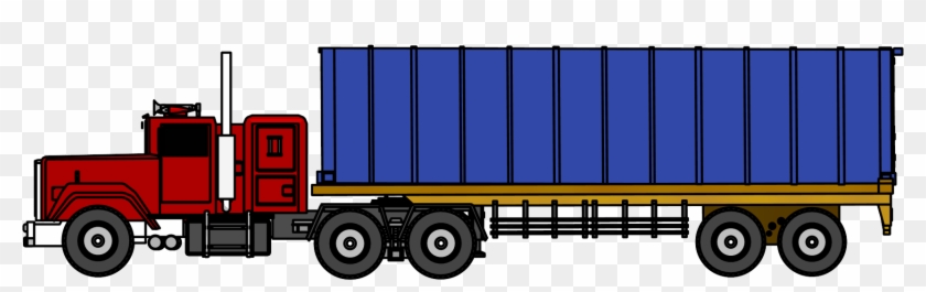 Industrial Truck Big Truck Clipart Png Image Side View - Truck #4981