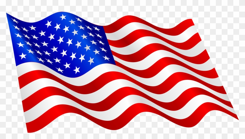 This High Quality Free Png Image Without Any Background - Waving American Flag Clip Art #5008