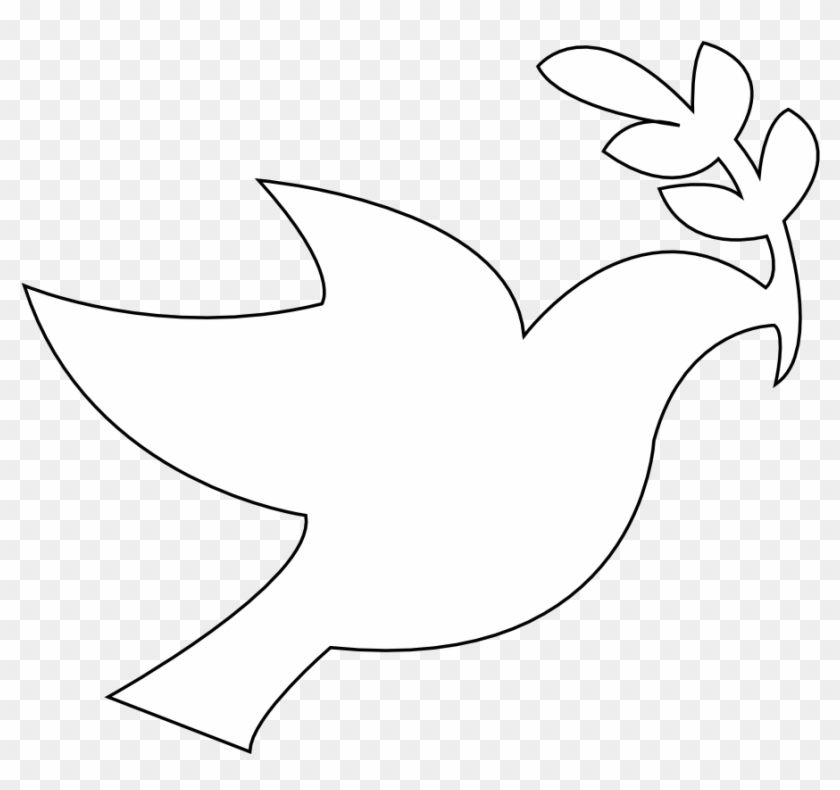 White Dove Clipart Peace Symbol - White Dove Peace Symbol #4960