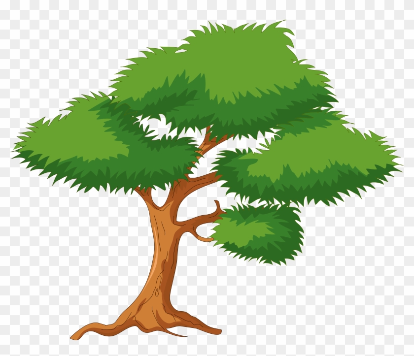 Green Cartoon Tree Png Clip Art - Cartoon Tree Png #5062