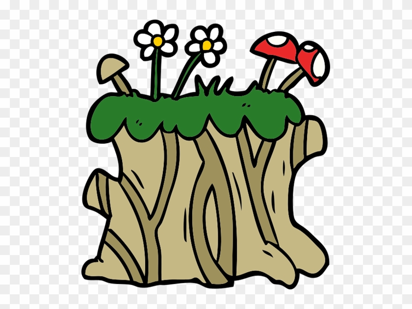 Cartoon Tree Stump Icon - Cartoon Tree Stump Icon #5084