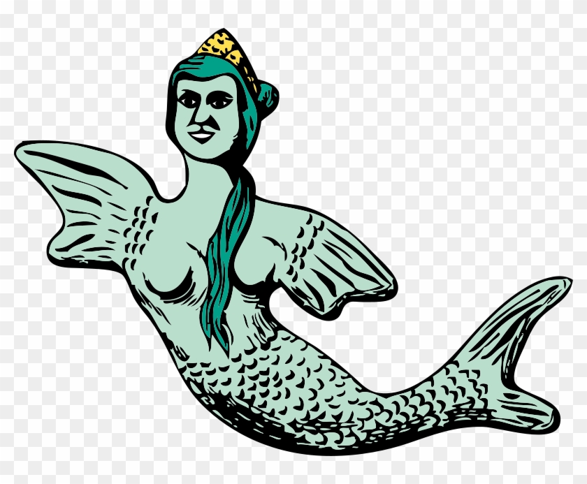 Free Vector Mermaid Clip Art - Vector Putri Duyung #5111